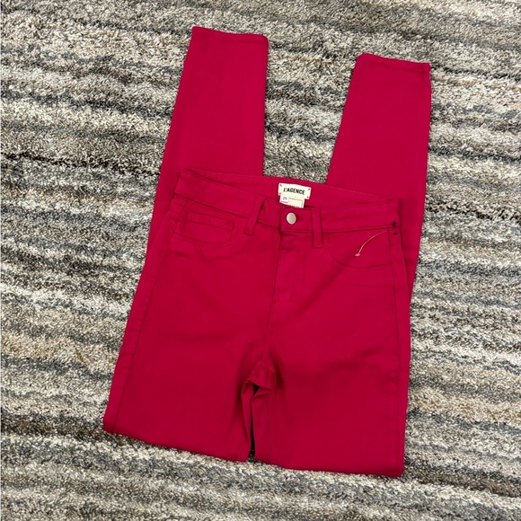L’AGENCE Pink Skinny Jeans Sz 25 NWOT | L’AGENCE Mid Rise Skinny Jeans | Skinny* - Picture 2 of 12